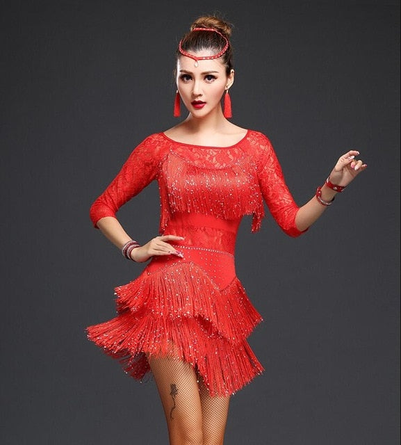 2019 new Girls Kids adult Modern Ballroom Latin Dance Dress tassel Fri najex back dress 2019 new Girls Kids adult Modern Ballroom Latin Dance Dress tassel Fri najex back dress