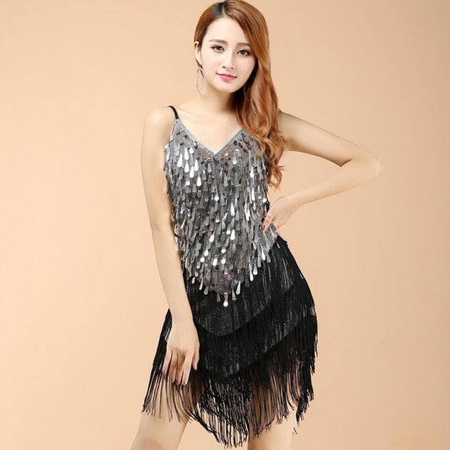 Adult Sequin Dance Dress For Women Perfect For Ballroom, Waltz, And Latin  Stage Performances From Hangtag, $21.13